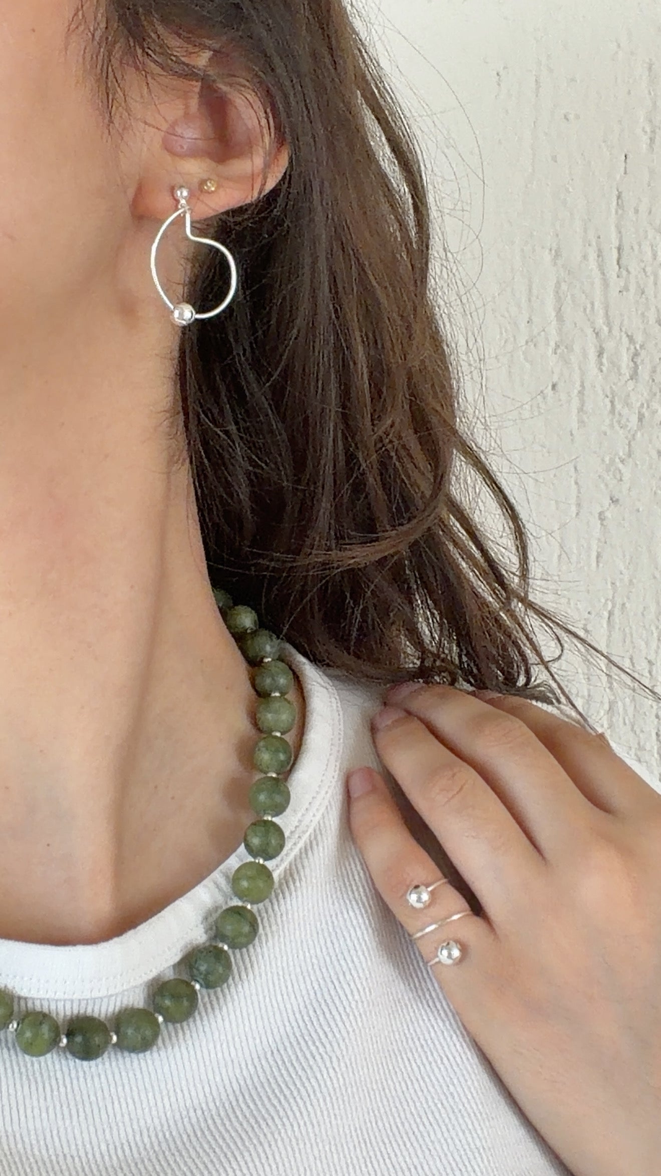 Hiedra Set - collar, aretes y anillo