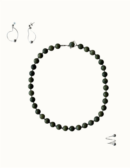 Hiedra Set - collar, aretes y anillo