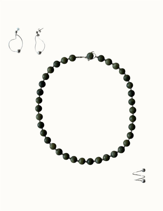 Hiedra Set - collar, aretes y anillo